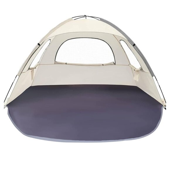 WhiteFang Beach Tent Anti-UV Portable Sun Shade Shelter 3 Person Carrying Bag - Picture 1 of 10